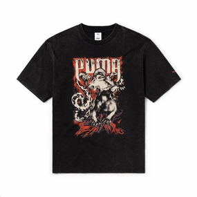   Aries Chimera Acid Wash Tee 'PUMA Black'
