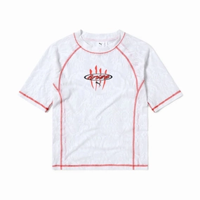   Aries Lace Rashguard Top 'White'
