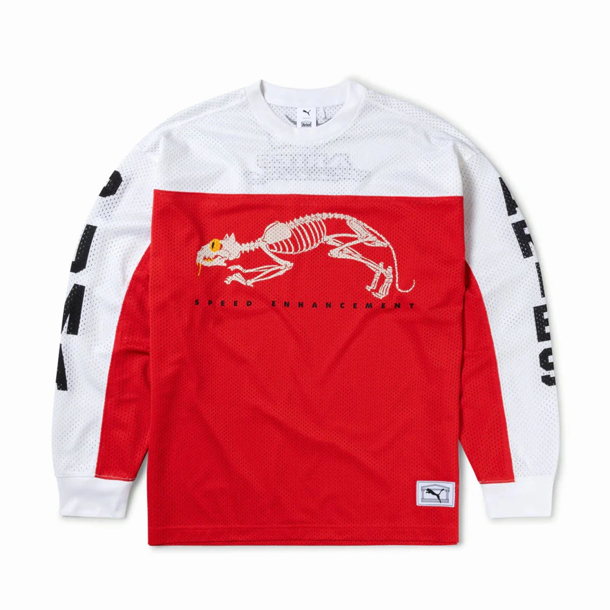   Aries Moto Mesh L/S Tee 'For All Time Red'