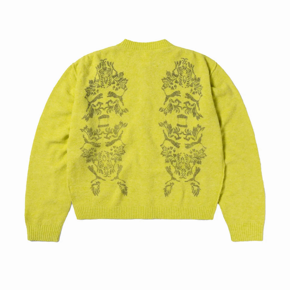   Aries Print Cardigan 'Lime Sheen'