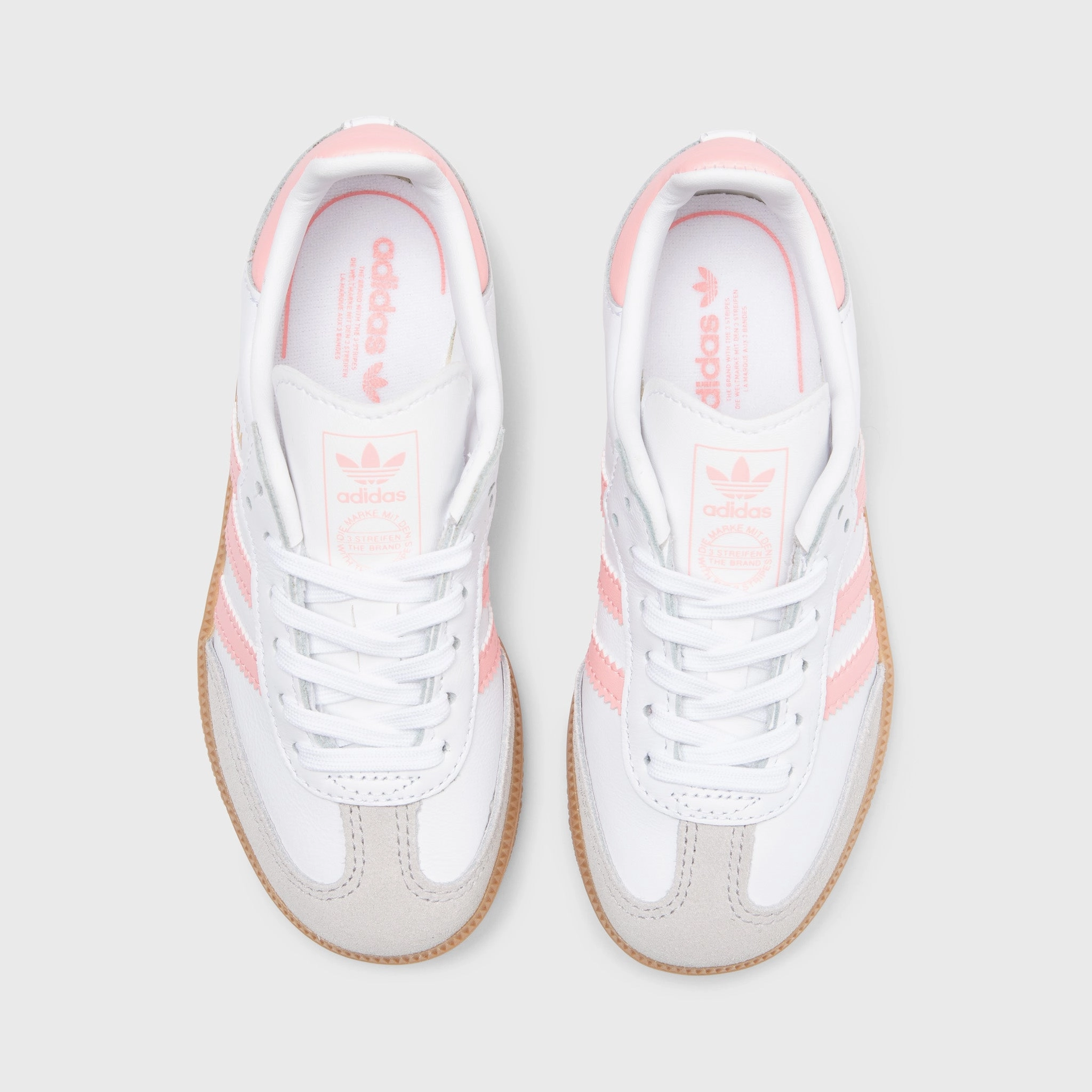 adidas Children's Samba OG Footwear White / Semi Pink Spark - Gum