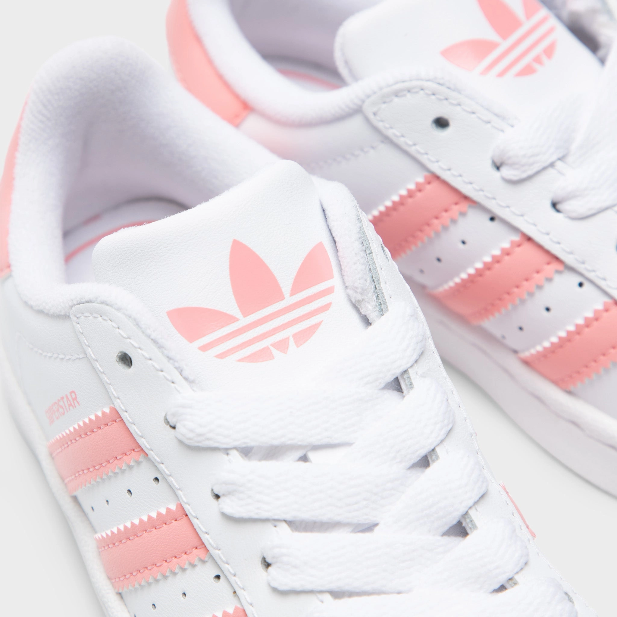adidas Children's Superstar II White / Semi Pink Spark