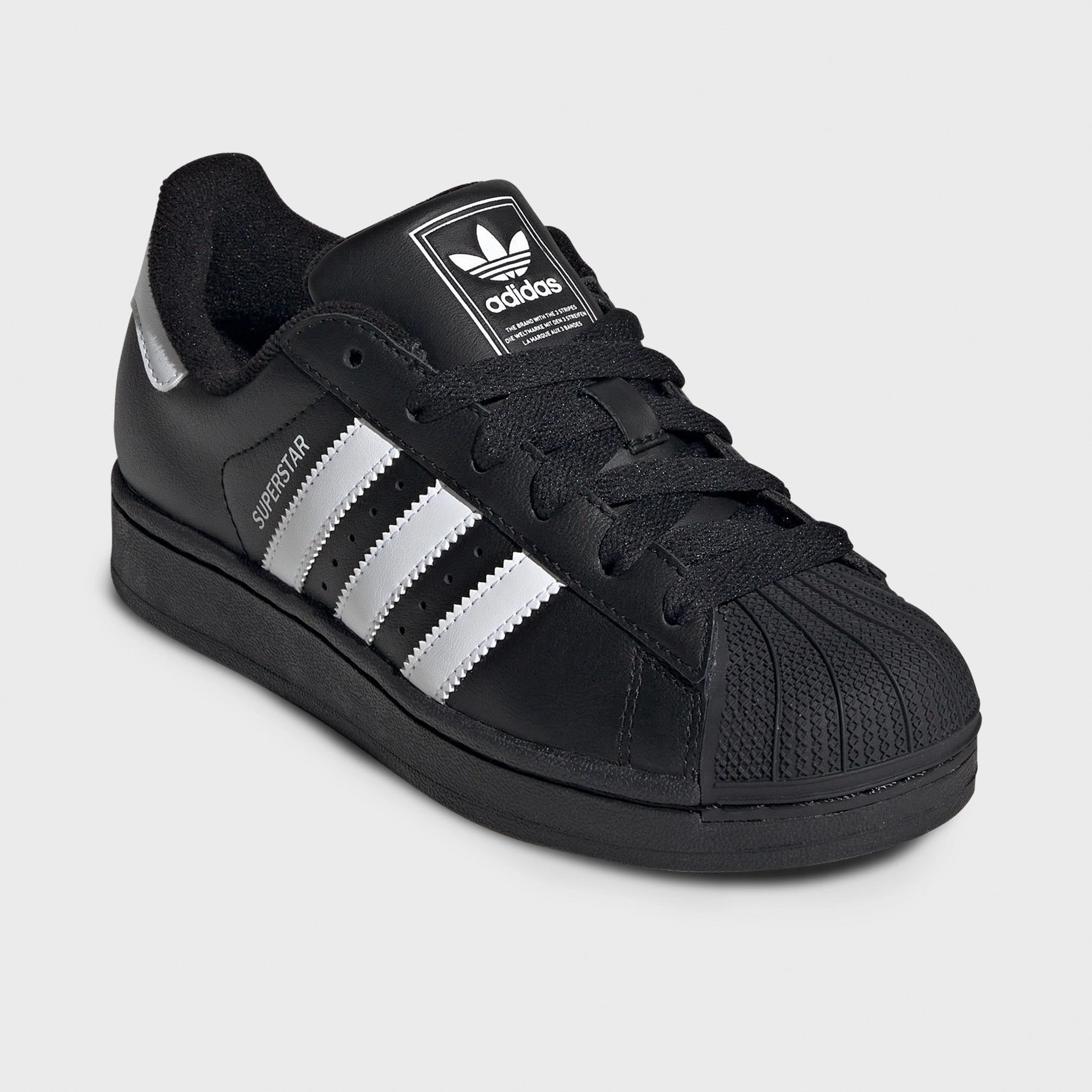 adidas Juniors' Superstar II Core Black / White
