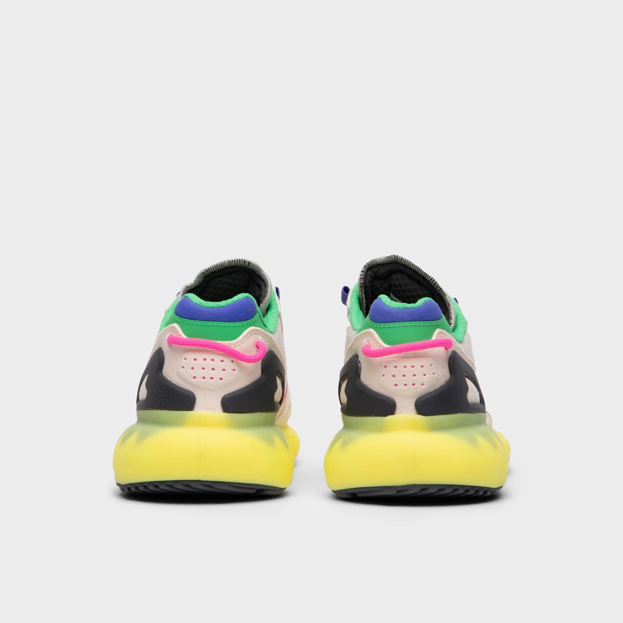 adidas Originals Women's ZX 5K Boost Wonder White / White Tint - Acid Yellow