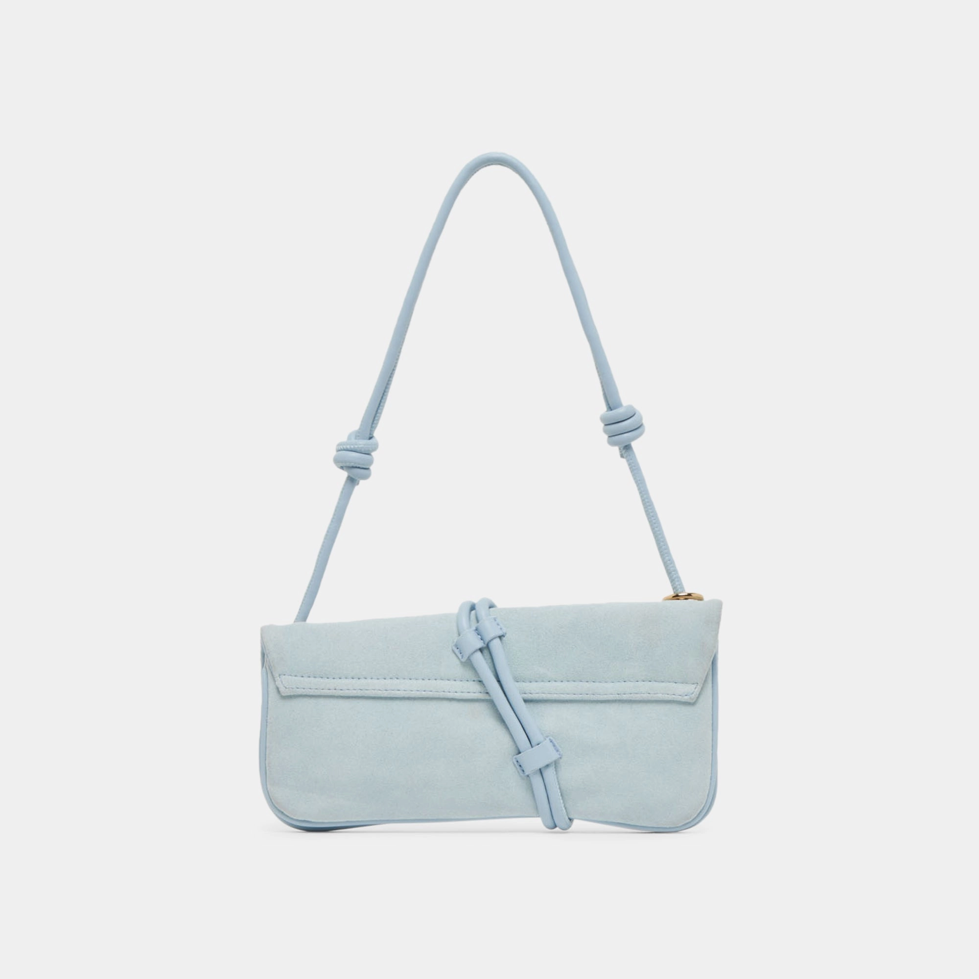 ALICE SHOULDER BAG BLUE SUEDE
