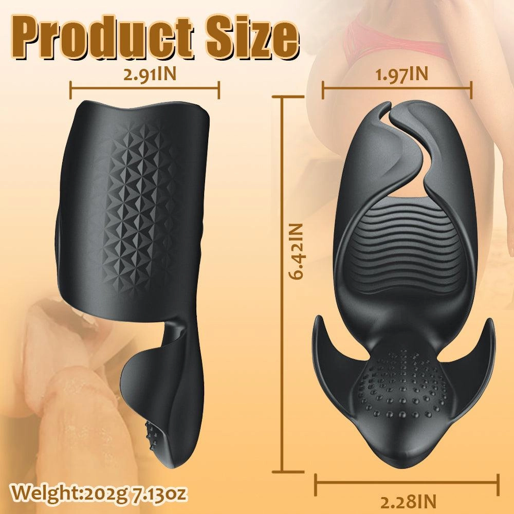 Amanda-10 Vibrating Wrapped Pulse Masturbation Trainer