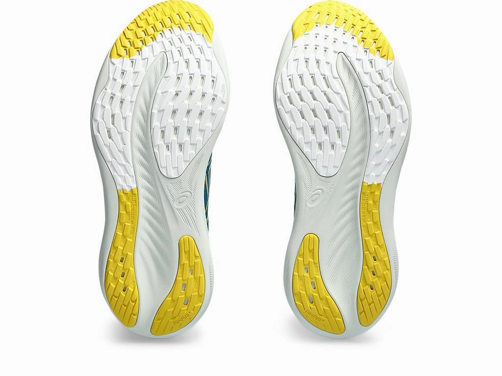 ASICS Herren Gel-Nimbus 26 Sneaker. Evening Teal/Light Mustard. 41.5 EU