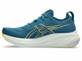 ASICS Herren Gel-Nimbus 26 Sneaker. Evening Teal/Light Mustard. 42 EU
