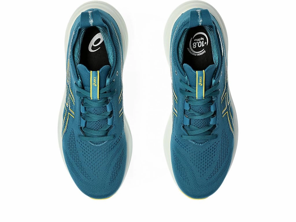 ASICS Herren Gel-Nimbus 26 Sneaker. Evening Teal/Light Mustard. 42 EU