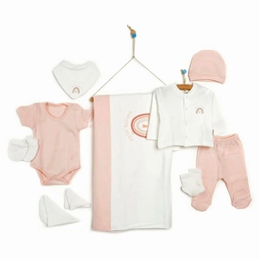 Bebbek Organic 10 Pcs Newborn Rainbow Starter Set