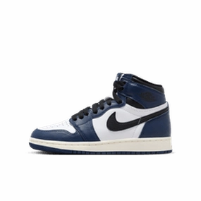 Big Kid's Air Jordan 1 Retro High Og -MIDNIGHT NAVY/BLACK-WHITE-SAIL
