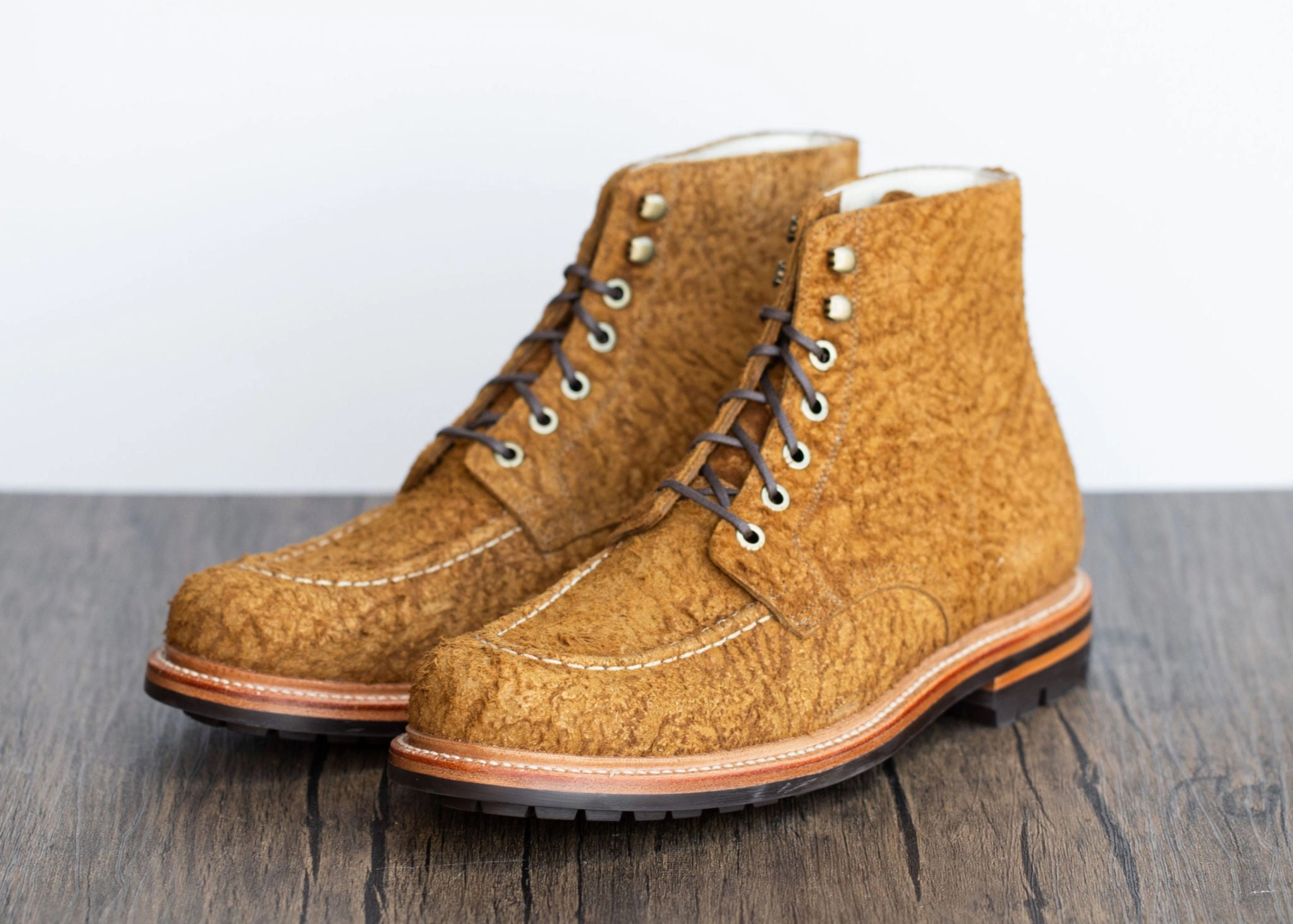 Brass Boot Bronze Rough Suede