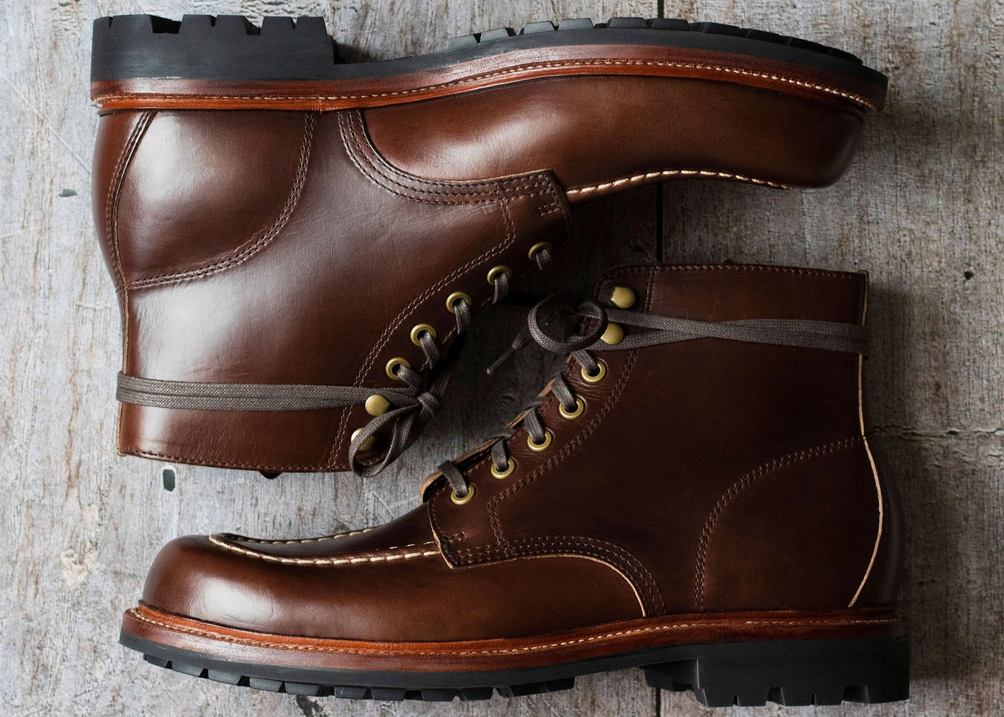 Brass Boot Crimson Chromexcel