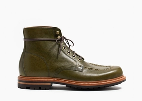 Brass Boot Olive Minerva Box