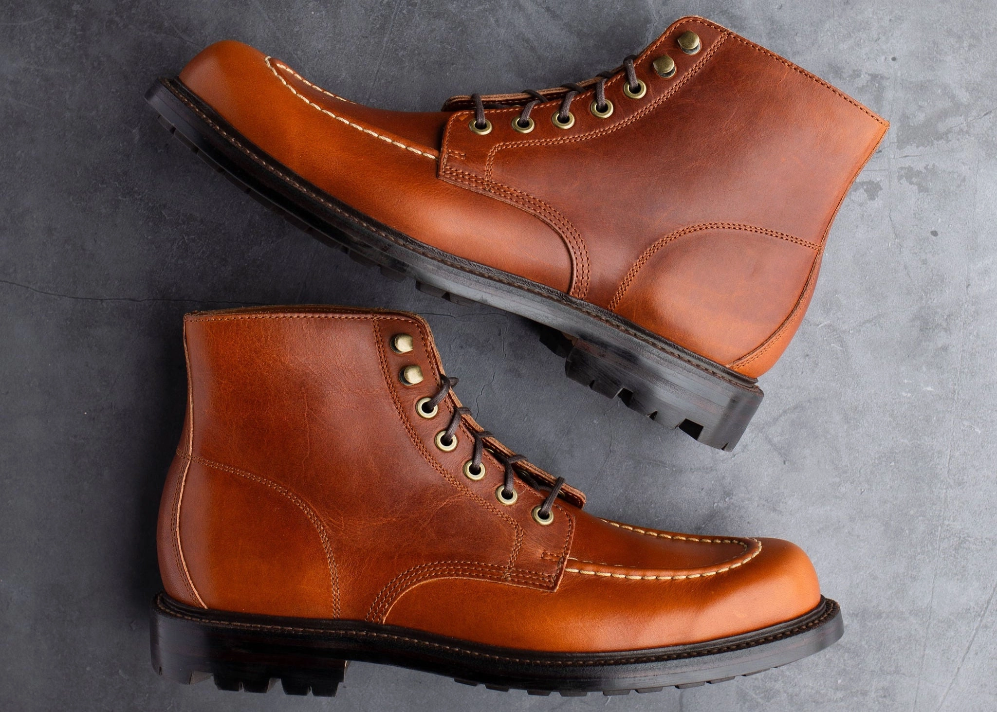 Brass Boot Tan Brooklyn Calf