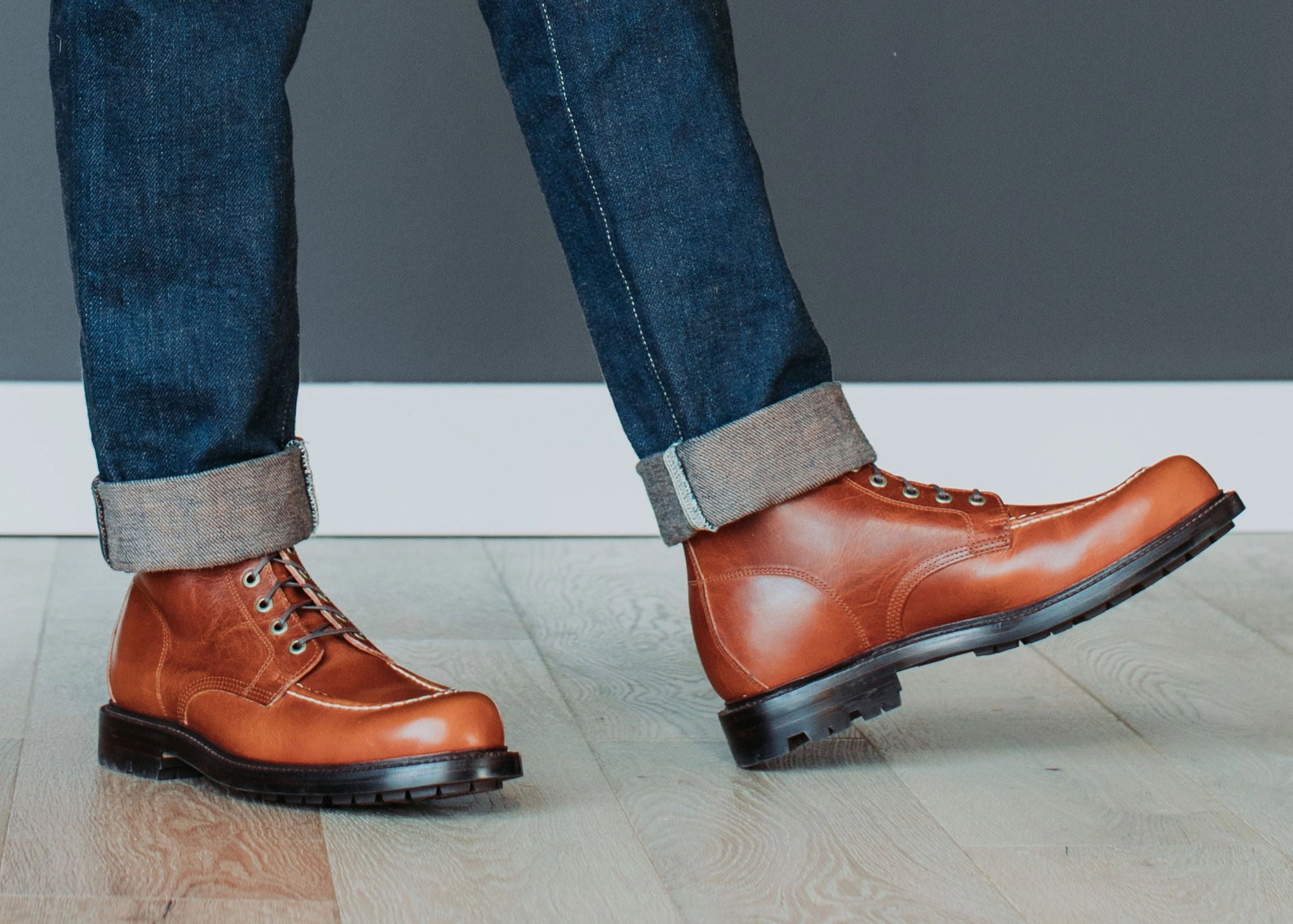 Brass Boot Tan Brooklyn Calf