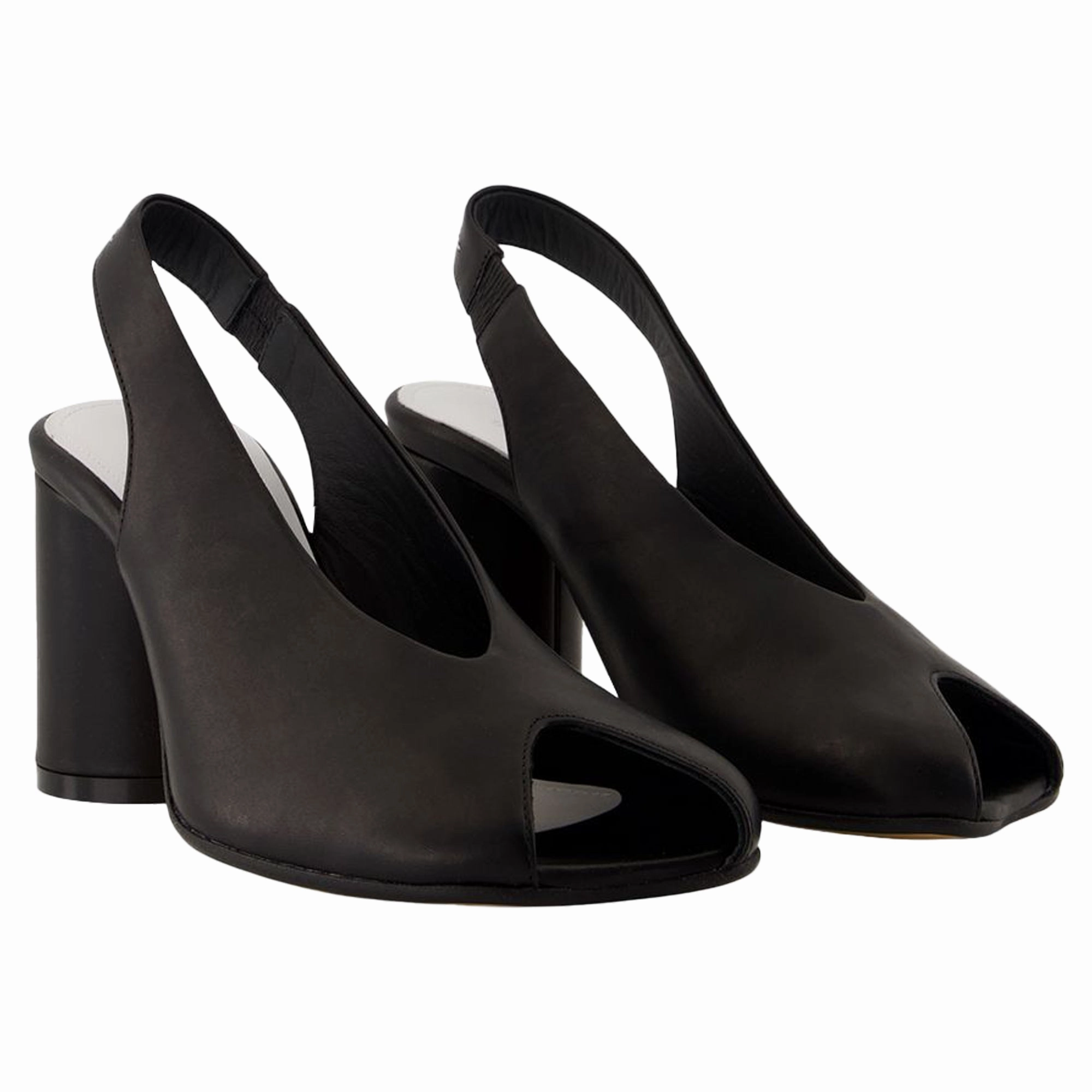 Court shoes - MM6 Maison Margiela - Leather - Black