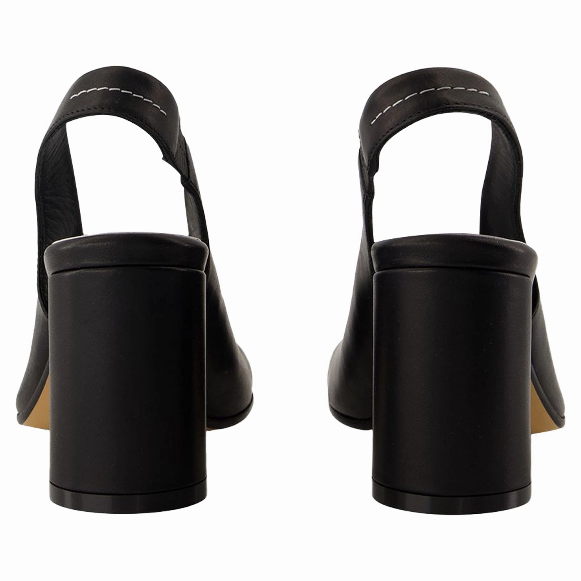 Court shoes - MM6 Maison Margiela - Leather - Black