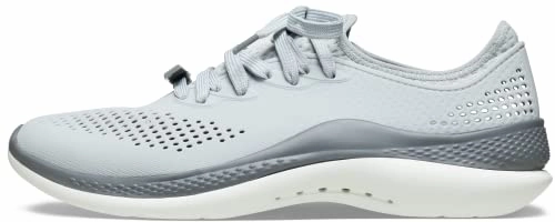 Crocs mens Literide Pacer Sneaker. Light Grey/Slate Grey. 41/42 EU