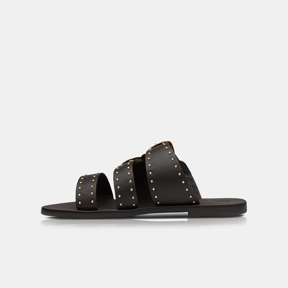 Eastwood Stud Slide Black/Gold