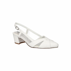 Easy Street Womens Avena Block Heel Pumps - WHITE 12 MEDIUM