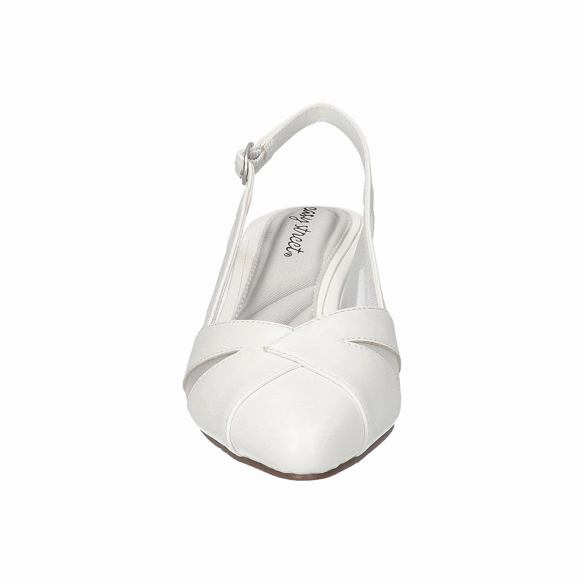 Easy Street Womens Avena Block Heel Pumps - WHITE 12 MEDIUM
