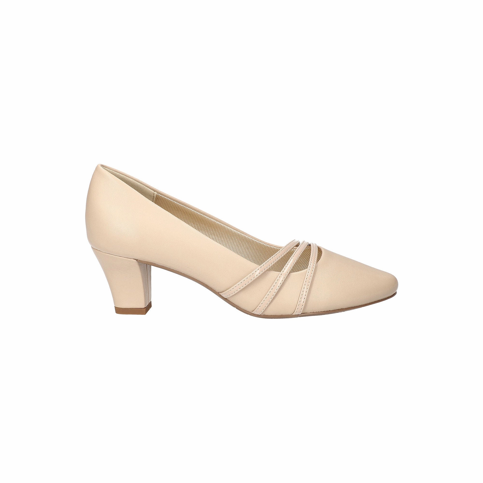 Easy Street Womens Cristiny Stiletto Heel Pumps - NUDE 9 WIDE