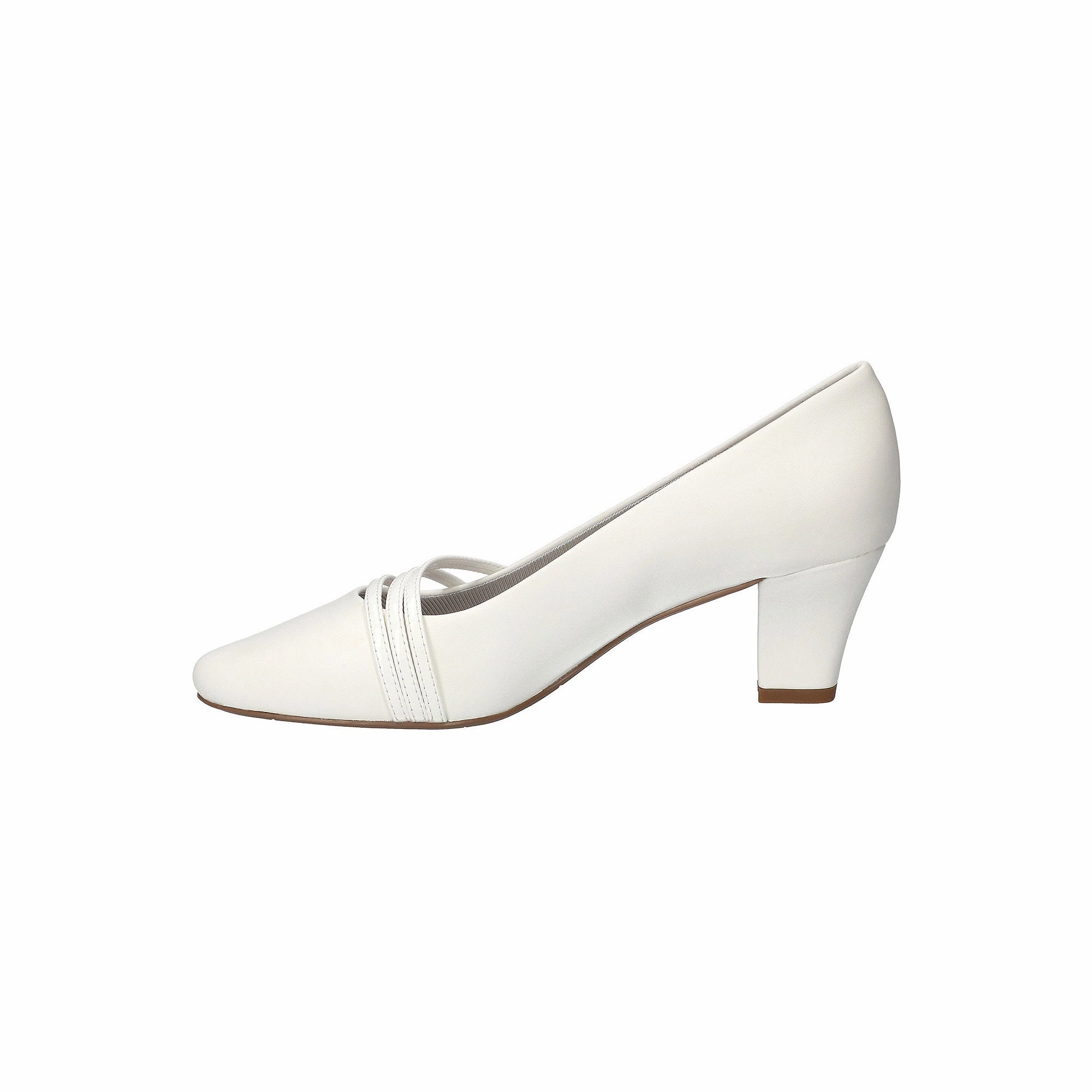 Easy Street Womens Cristiny Stiletto Heel Pumps - WHITE 6 1/2 MEDIUM