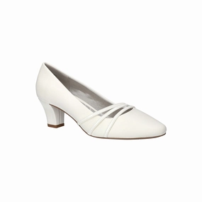 Easy Street Womens Cristiny Stiletto Heel Pumps - WHITE 7 1/2 EXTRA WIDE