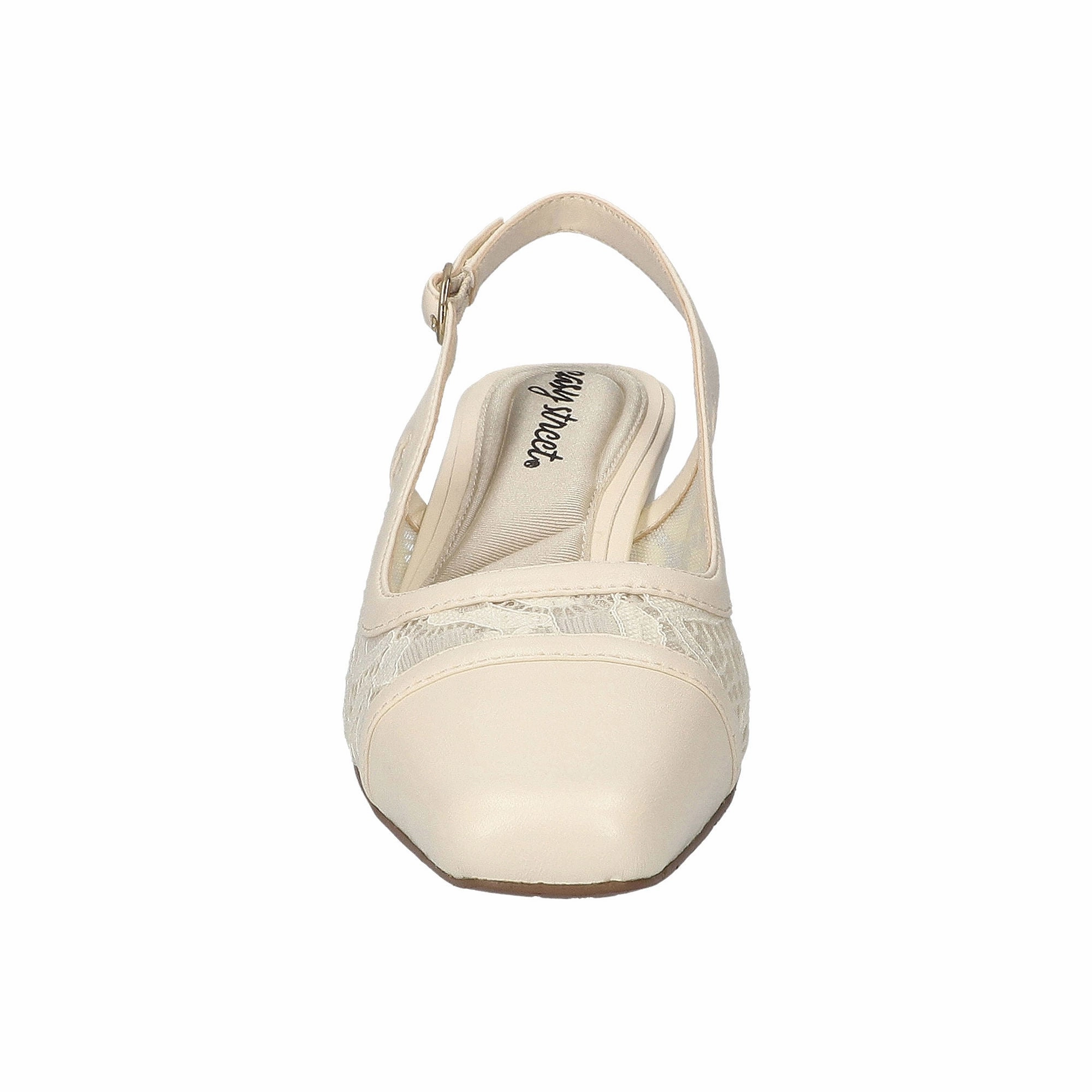 Easy Street Womens Fortune Block Heel Pumps - CREAM 10 MEDIUM