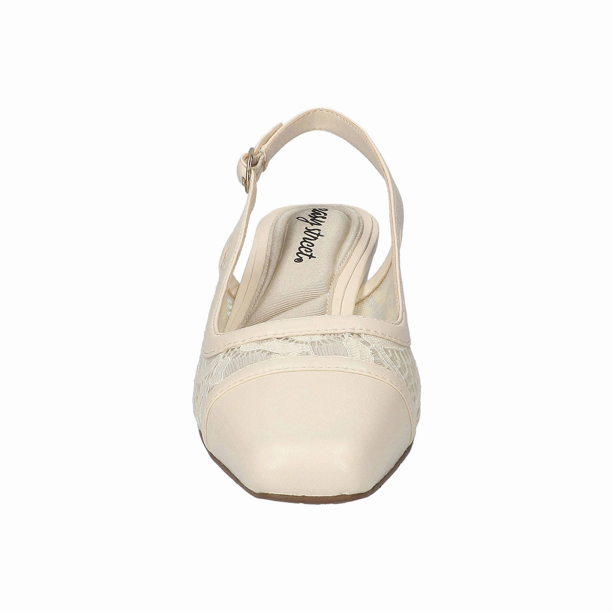 Easy Street Womens Fortune Block Heel Pumps - CREAM 9 MEDIUM