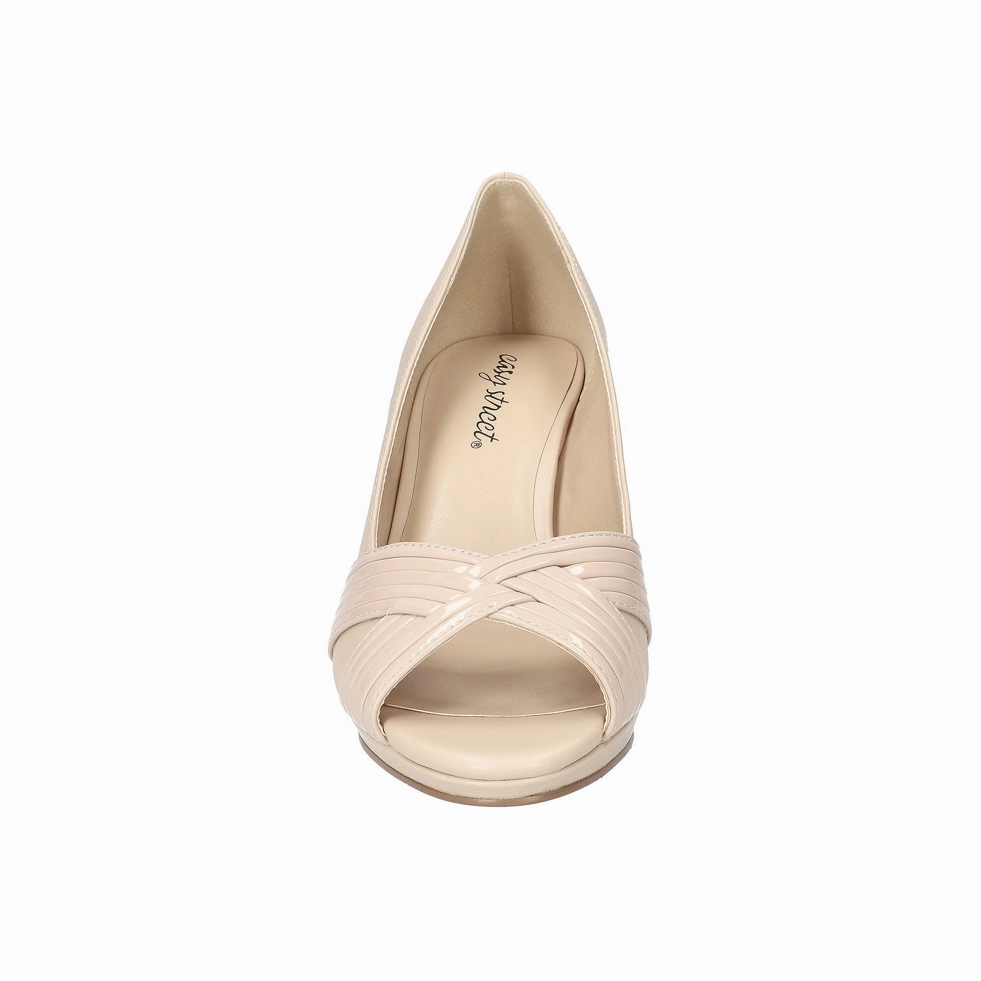 Easy Street Womens Lavish Stiletto Heel Pumps - NUDE 8 1/2 WIDE