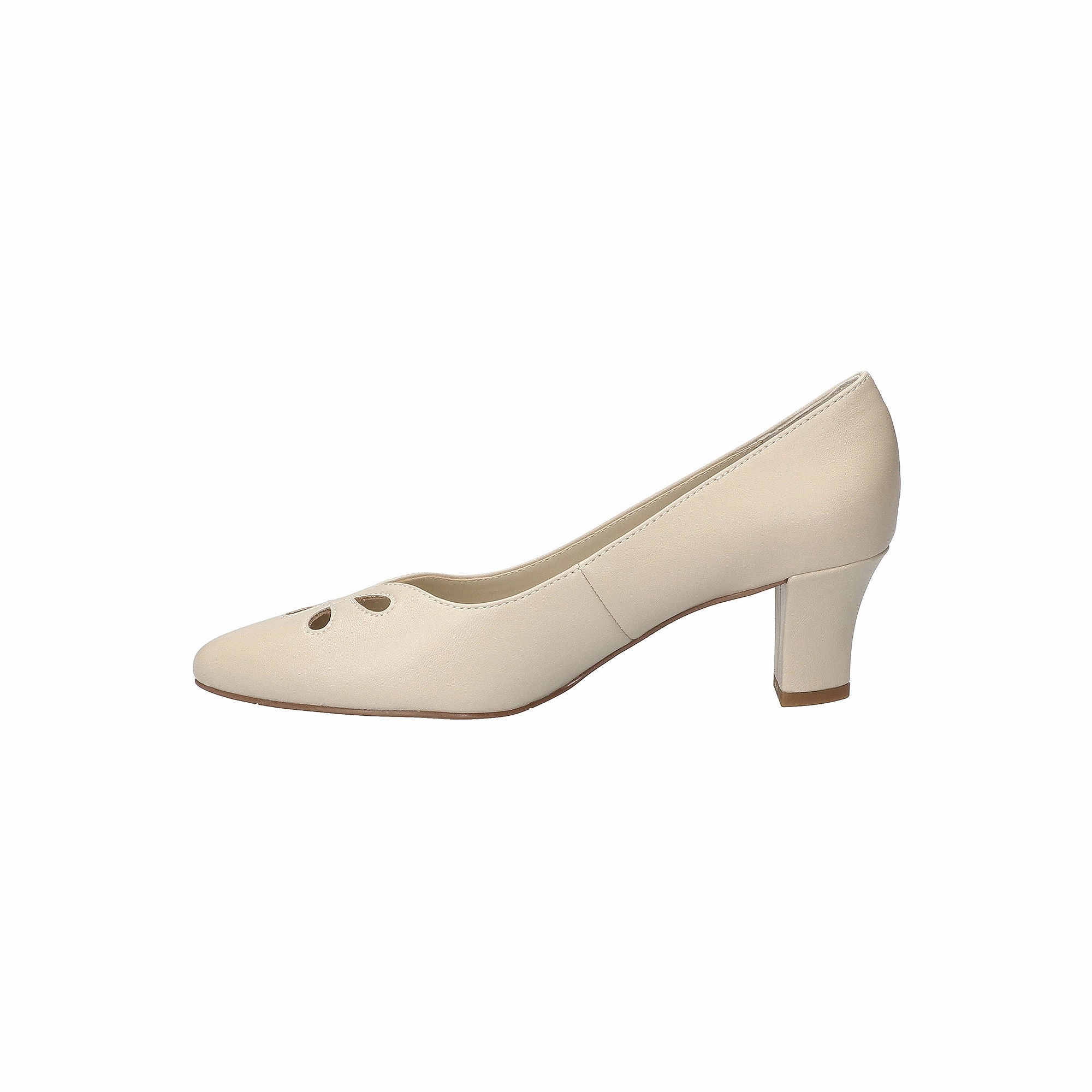Easy Street Womens Pat Stiletto Heel Pumps - BONE 10 MEDIUM