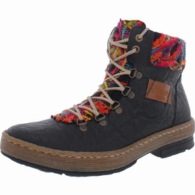 Felicitas 43 Womens Faux Leather Knit Casual Boots