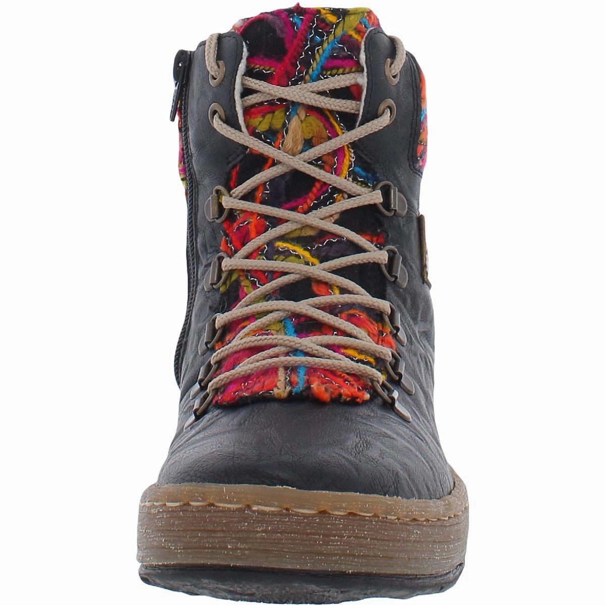 Felicitas 43 Womens Faux Leather Knit Casual Boots