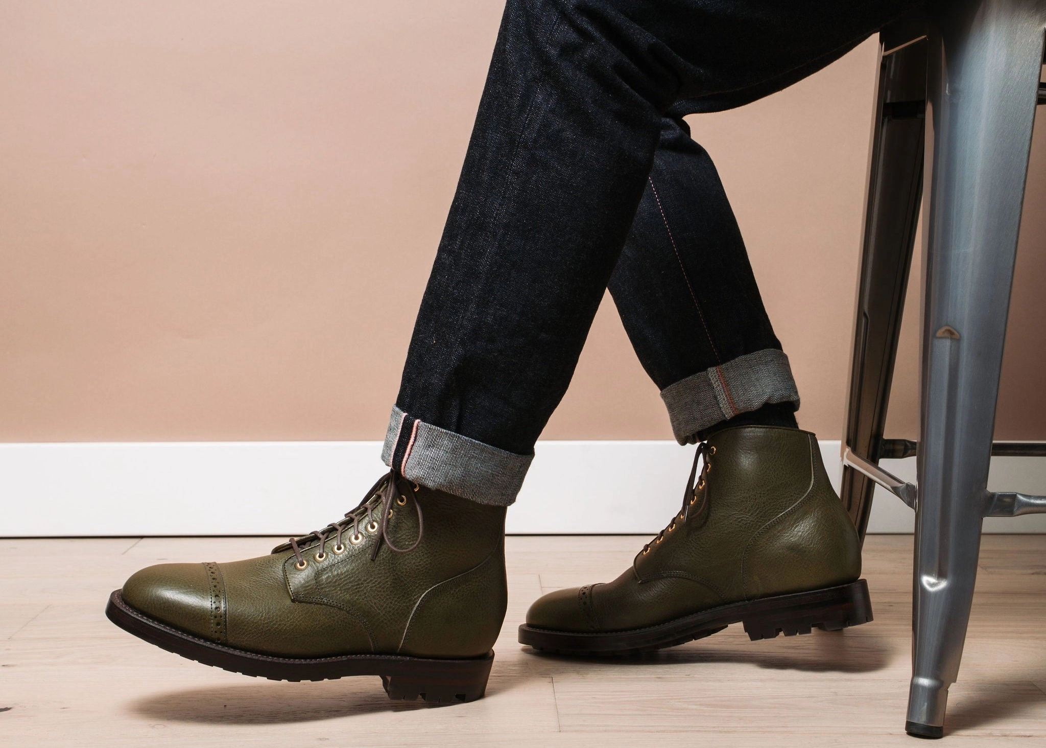 Garrison Boot Olive Minerva Box