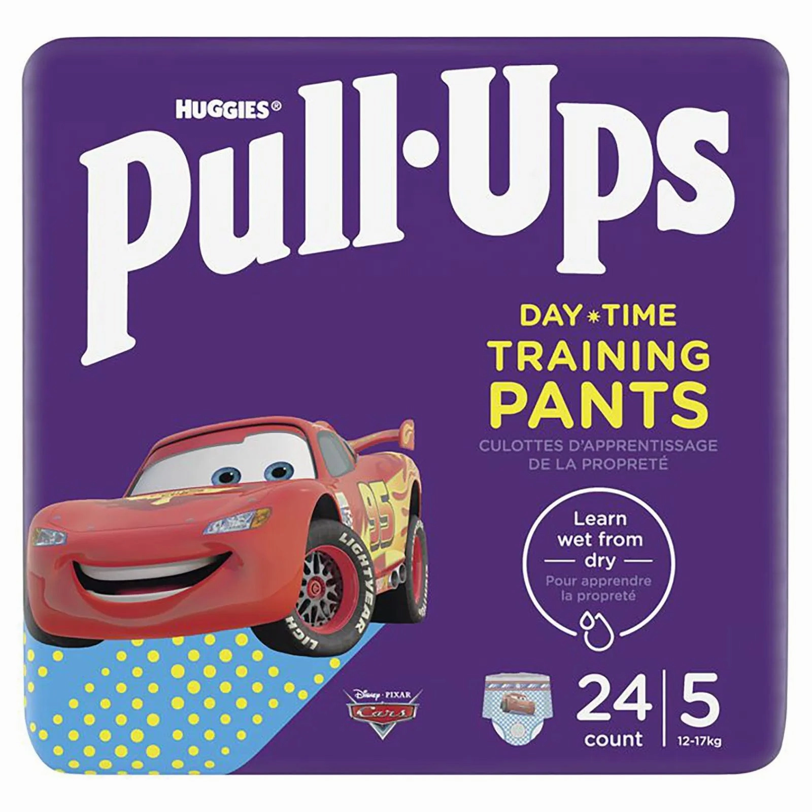 Huggies Pull-Ups Day Time Training Size 5 Cars - 24 nappies