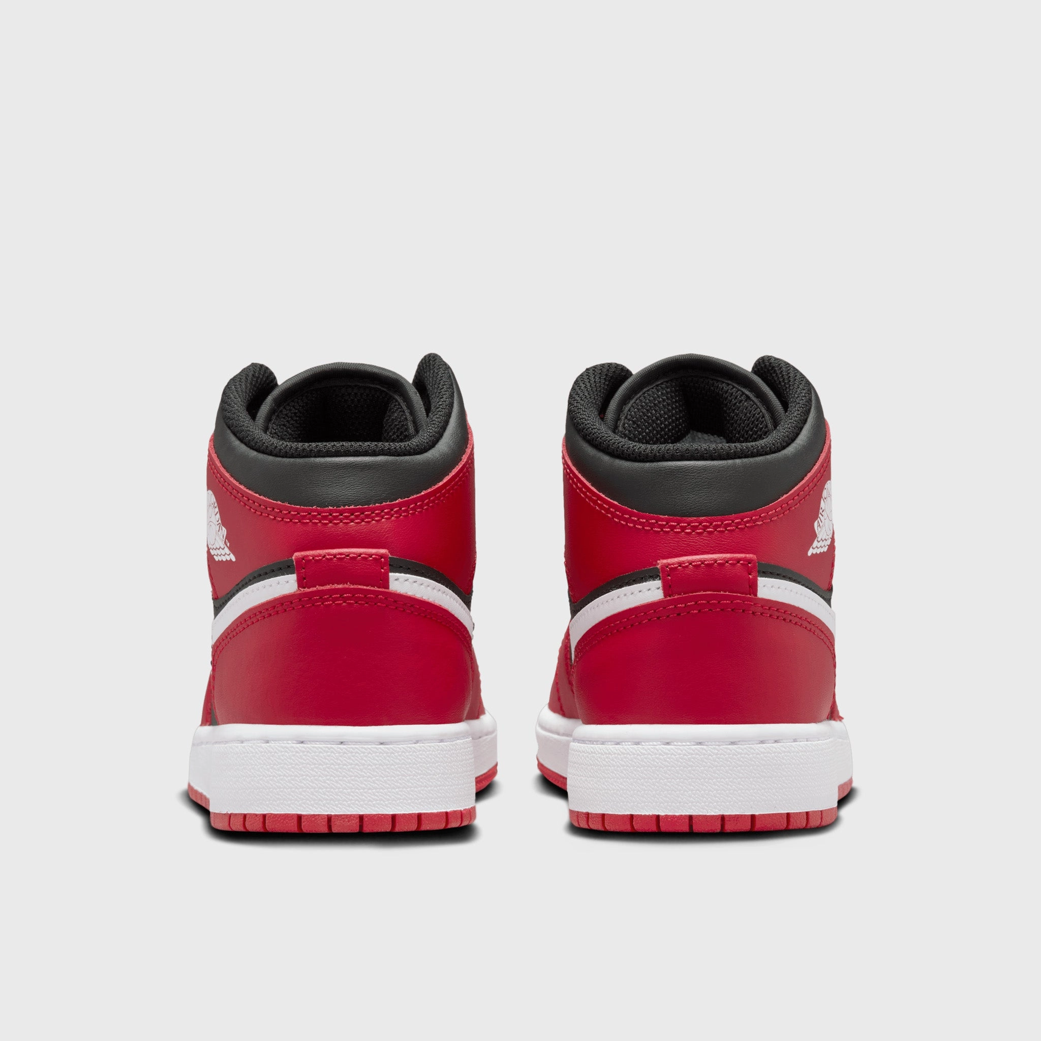 Jordan 1 Mid GS Black / White - Gym Red