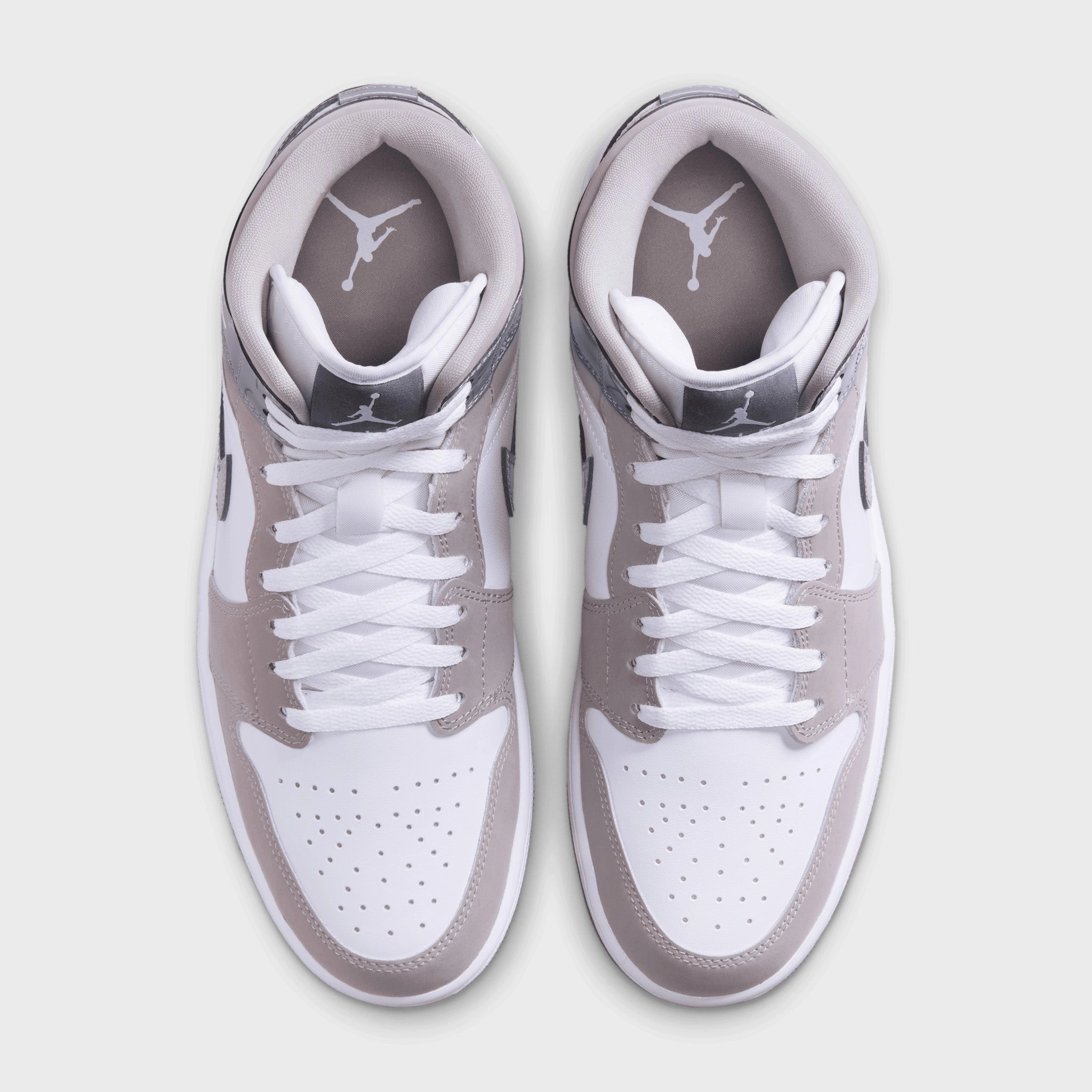 Jordan 1 Mid SE White / Cool Grey - Medium Grey