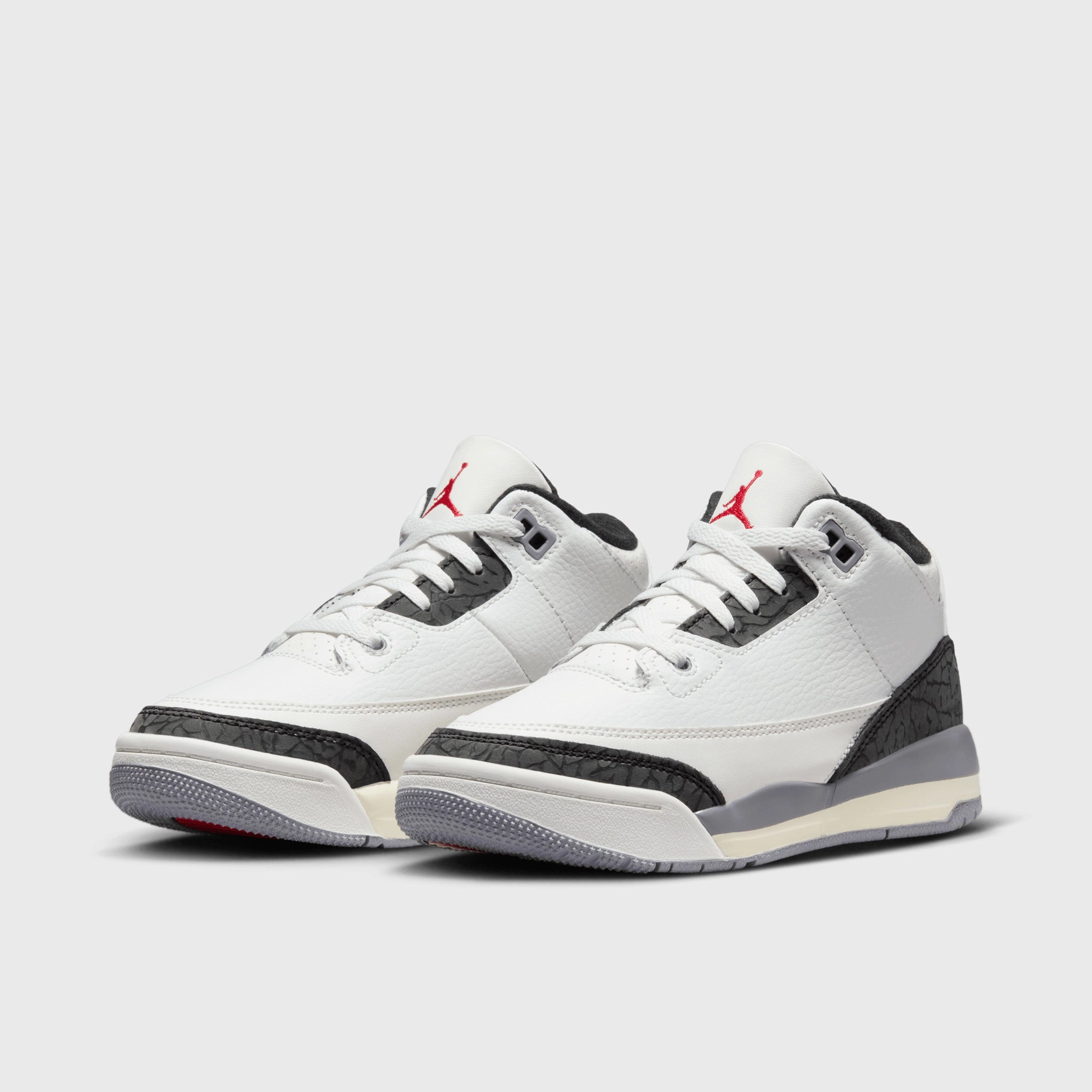 Jordan 3 Retro PS Summit White / Fire Red - Cement Grey