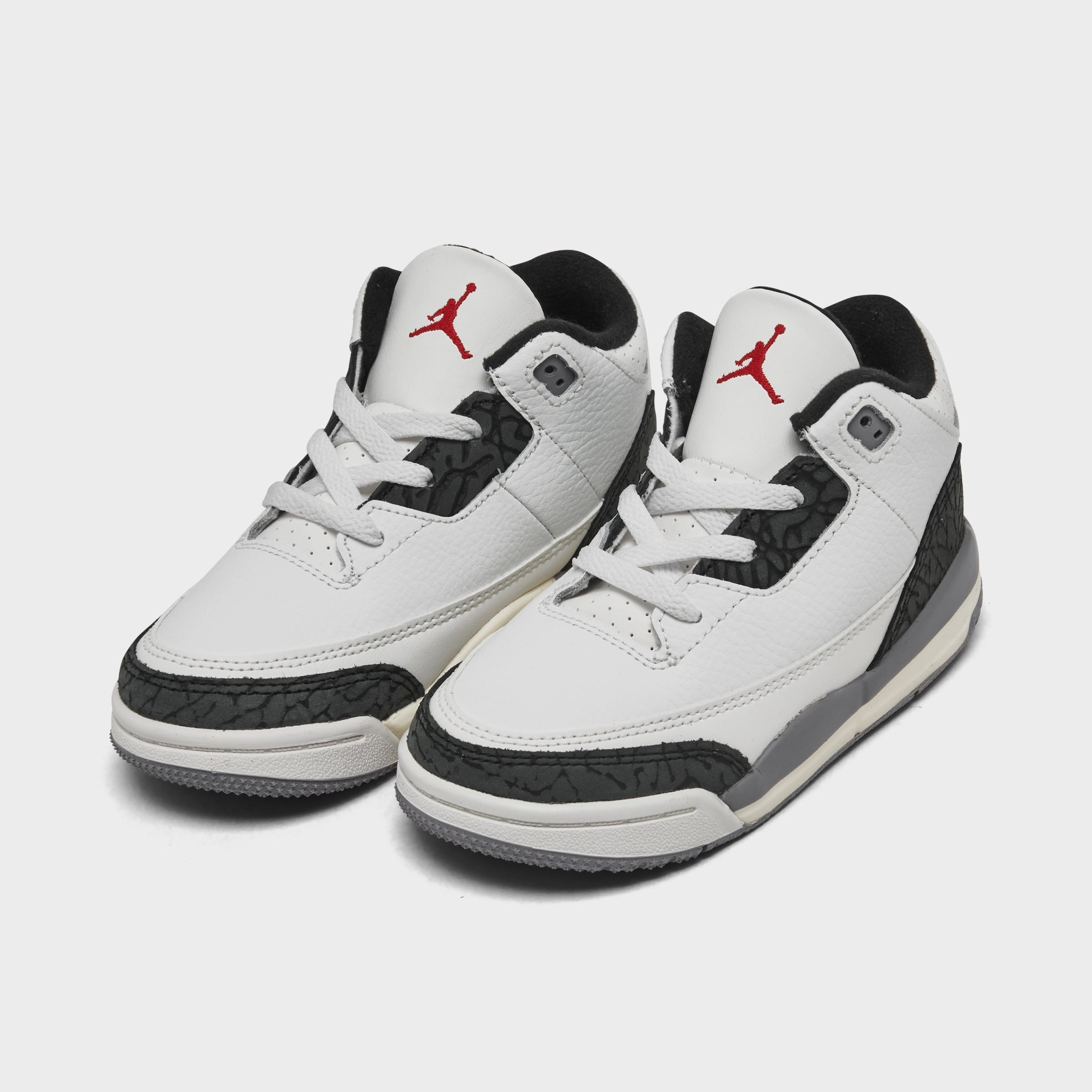 Jordan 3 Retro TD Summit White / Fire Red - Cement Grey