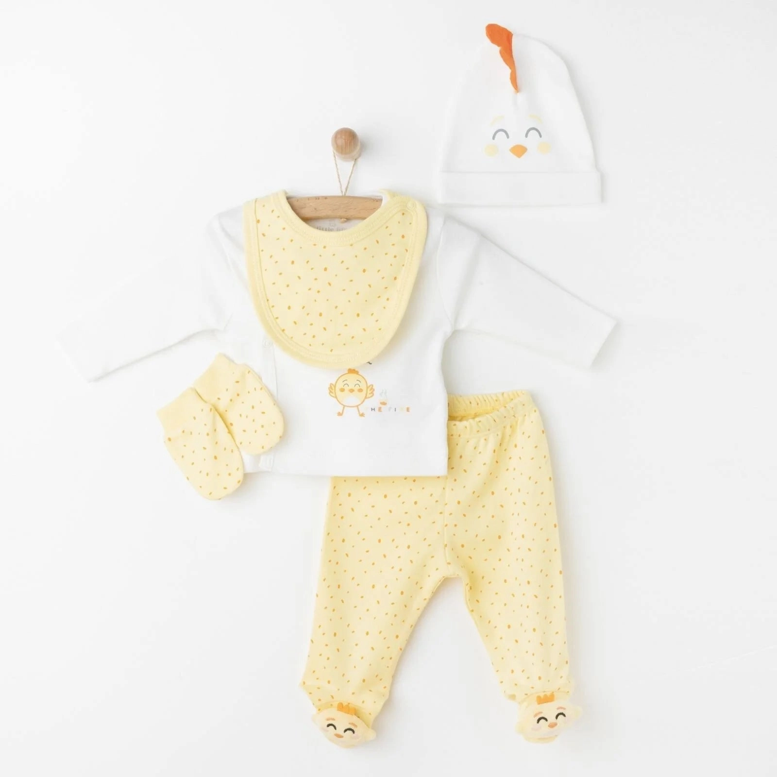 Little Life Girl Newborn Set 5 pcs - Yellow