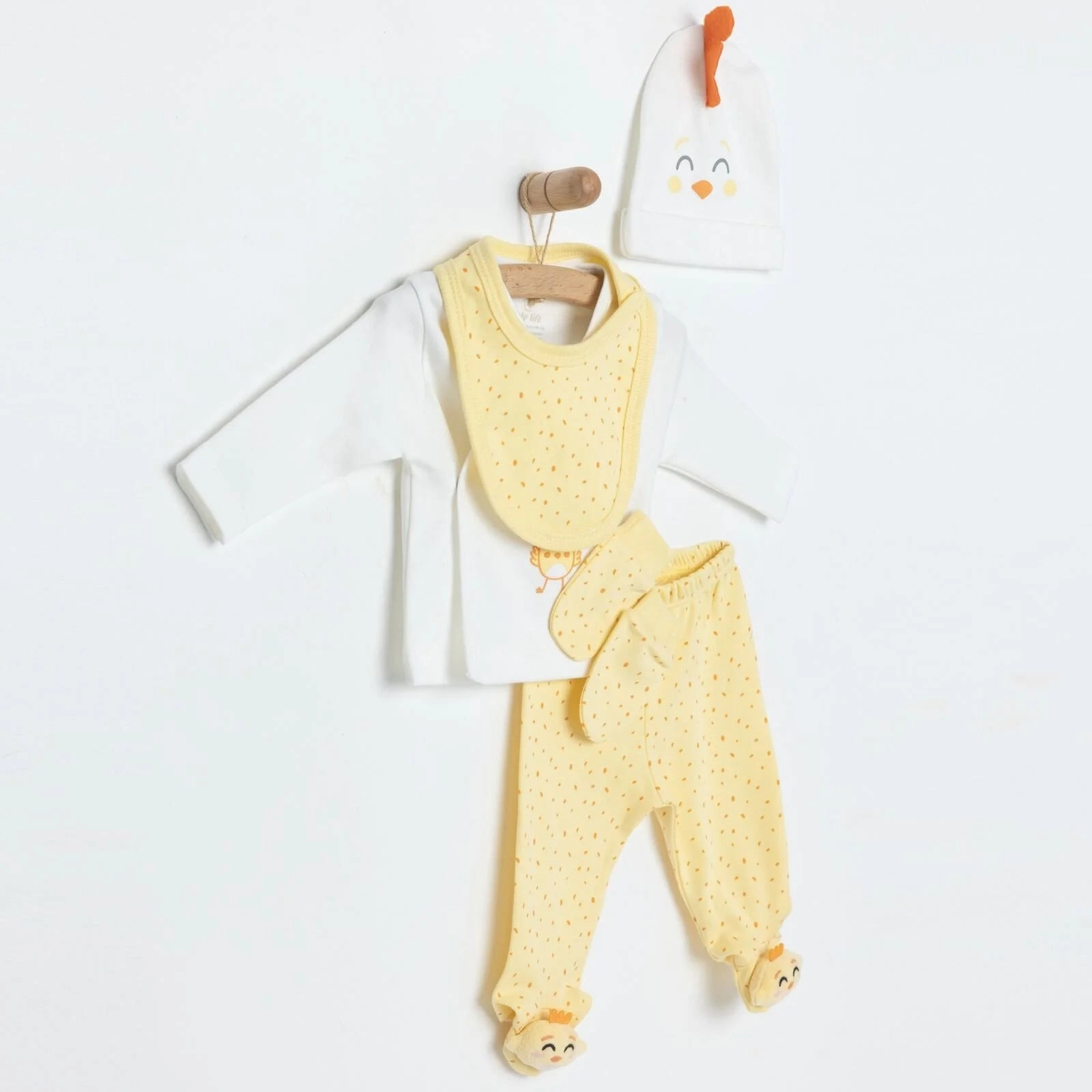 Little Life Girl Newborn Set 5 pcs - Yellow