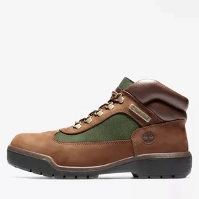 Men's Timberland Waterproof Field Boots - BEEF/BROCCOLI