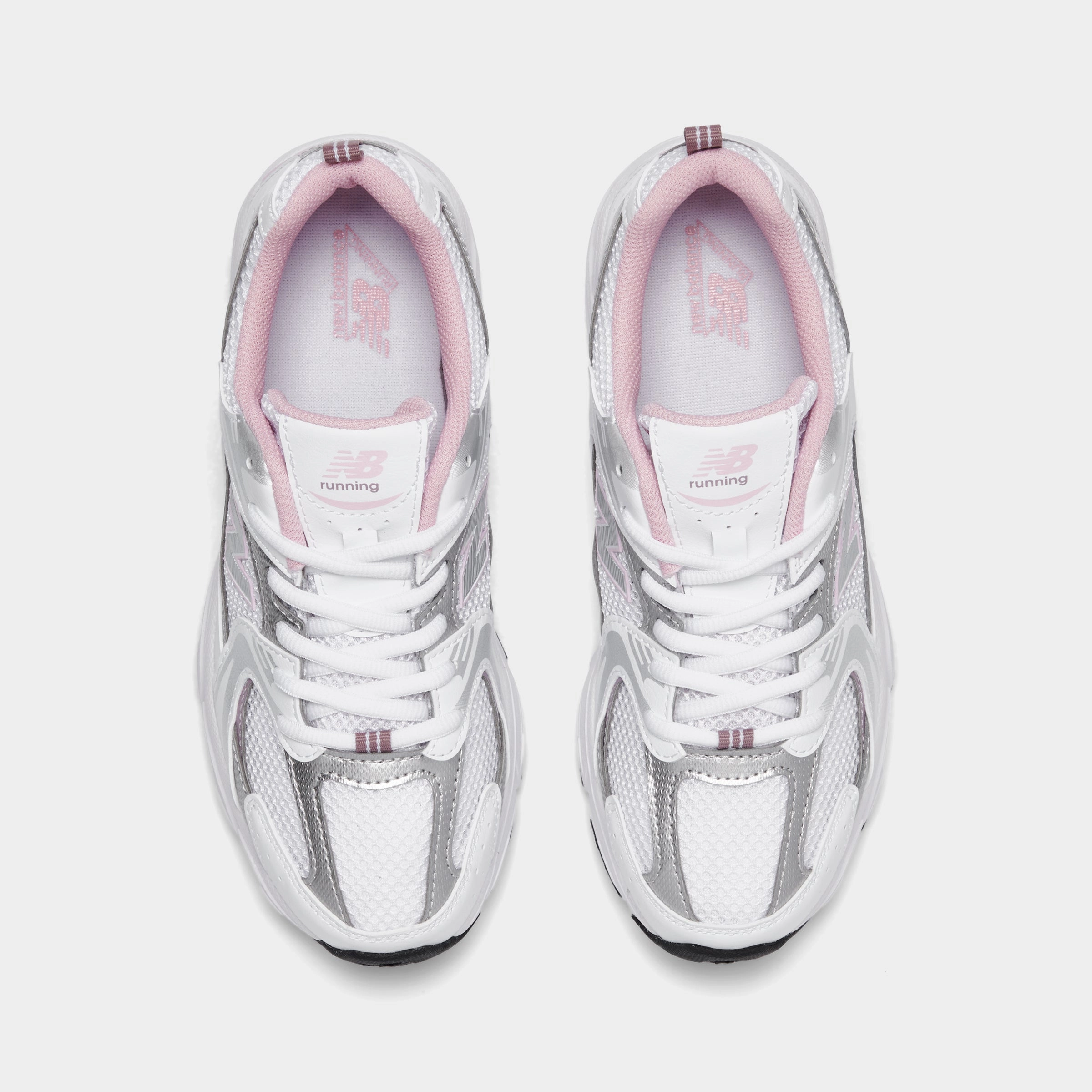 New Balance Juniors' 530 White / Silver - Pink