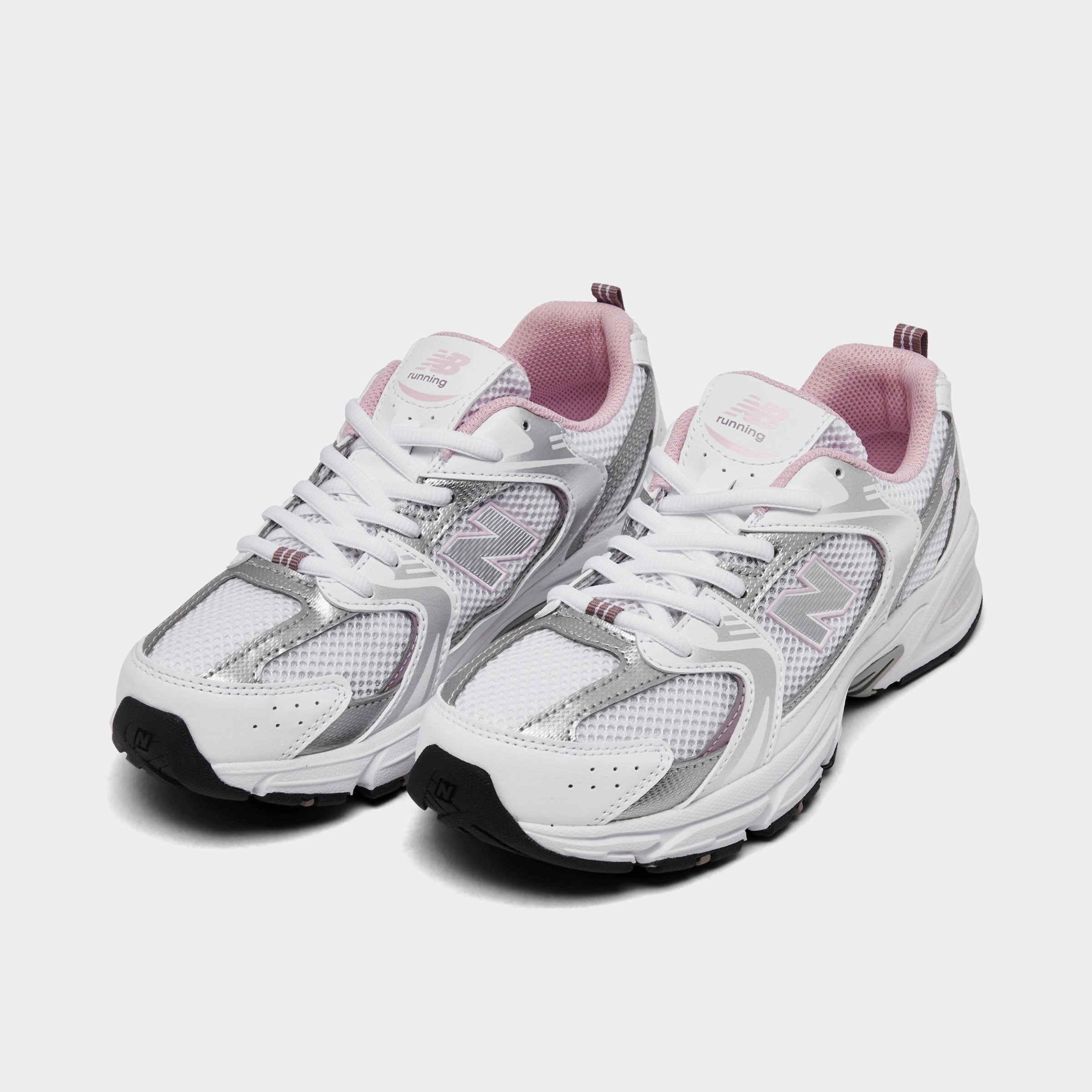 New Balance Juniors' 530 White / Silver - Pink