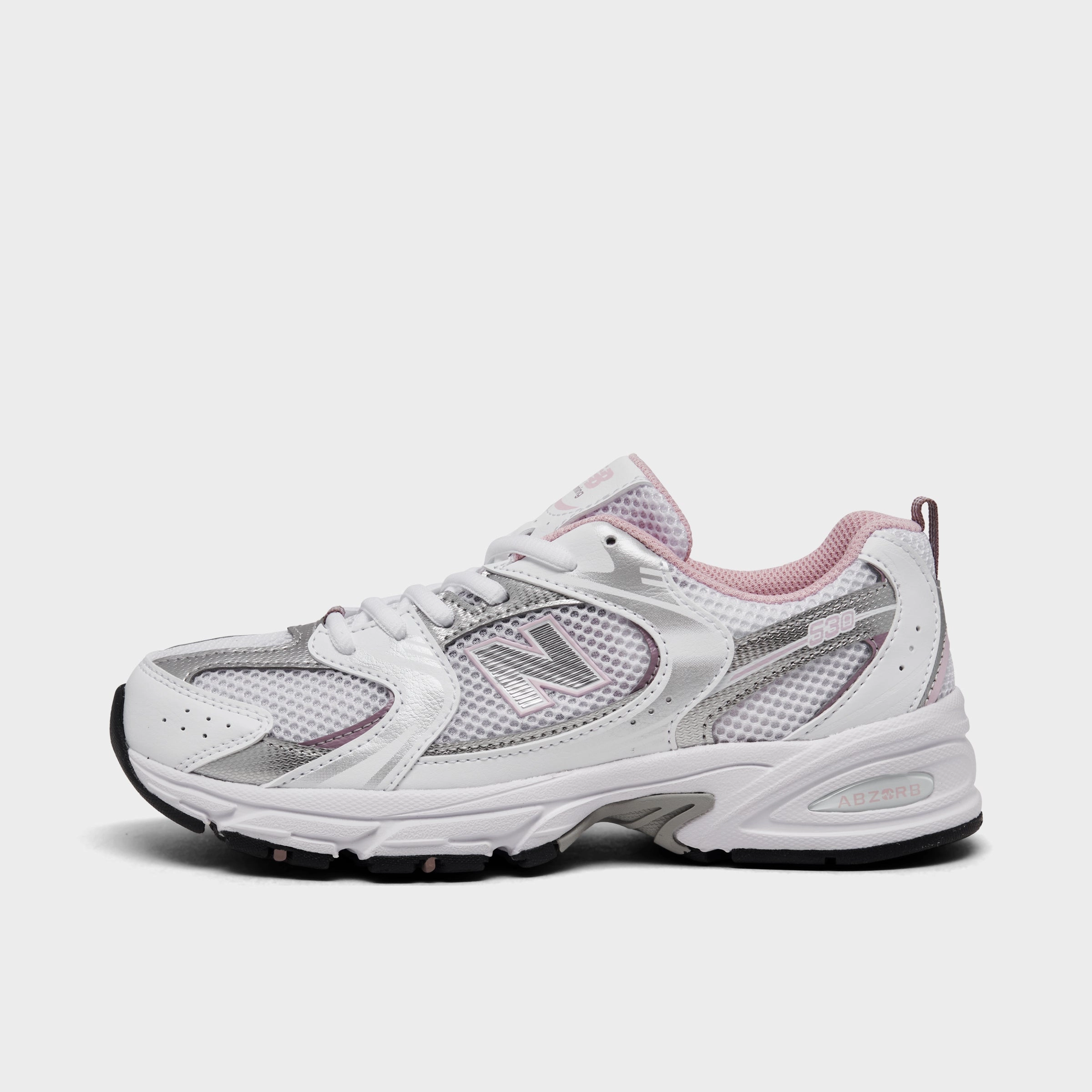 New Balance Juniors' 530 White / Silver - Pink