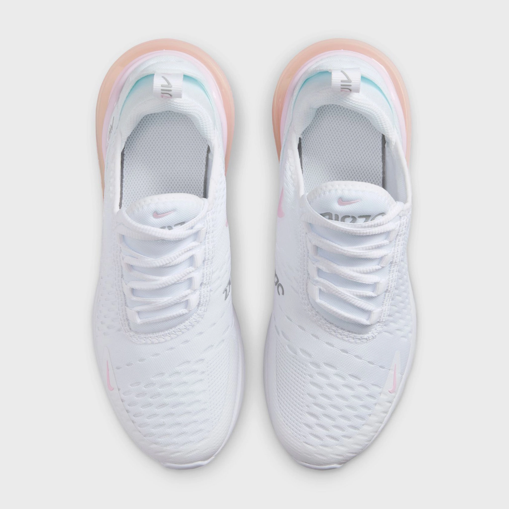 Nike Air Max 270 GS White / Pink Foam - Light Smoke Grey