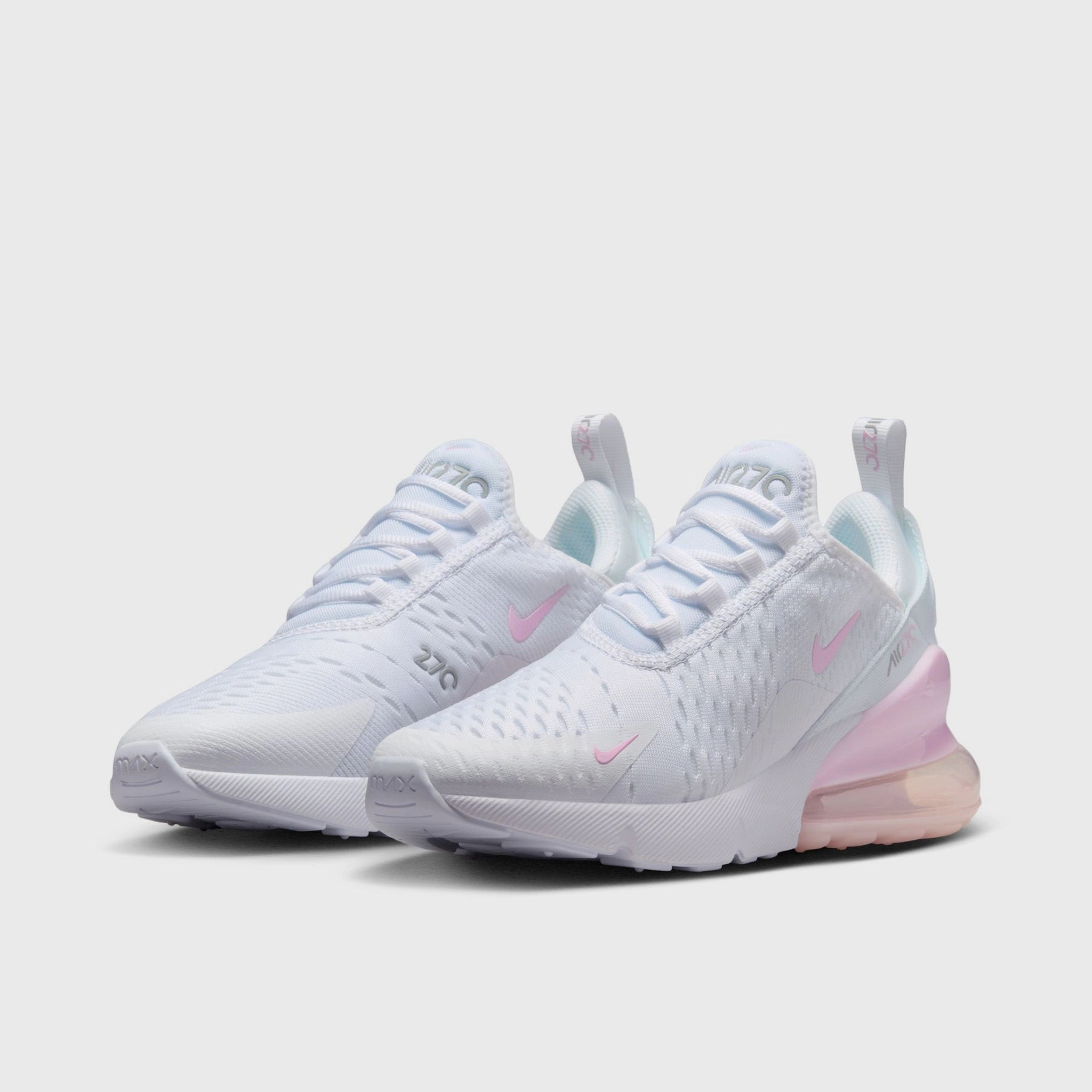 Nike Air Max 270 GS White / Pink Foam - Light Smoke Grey