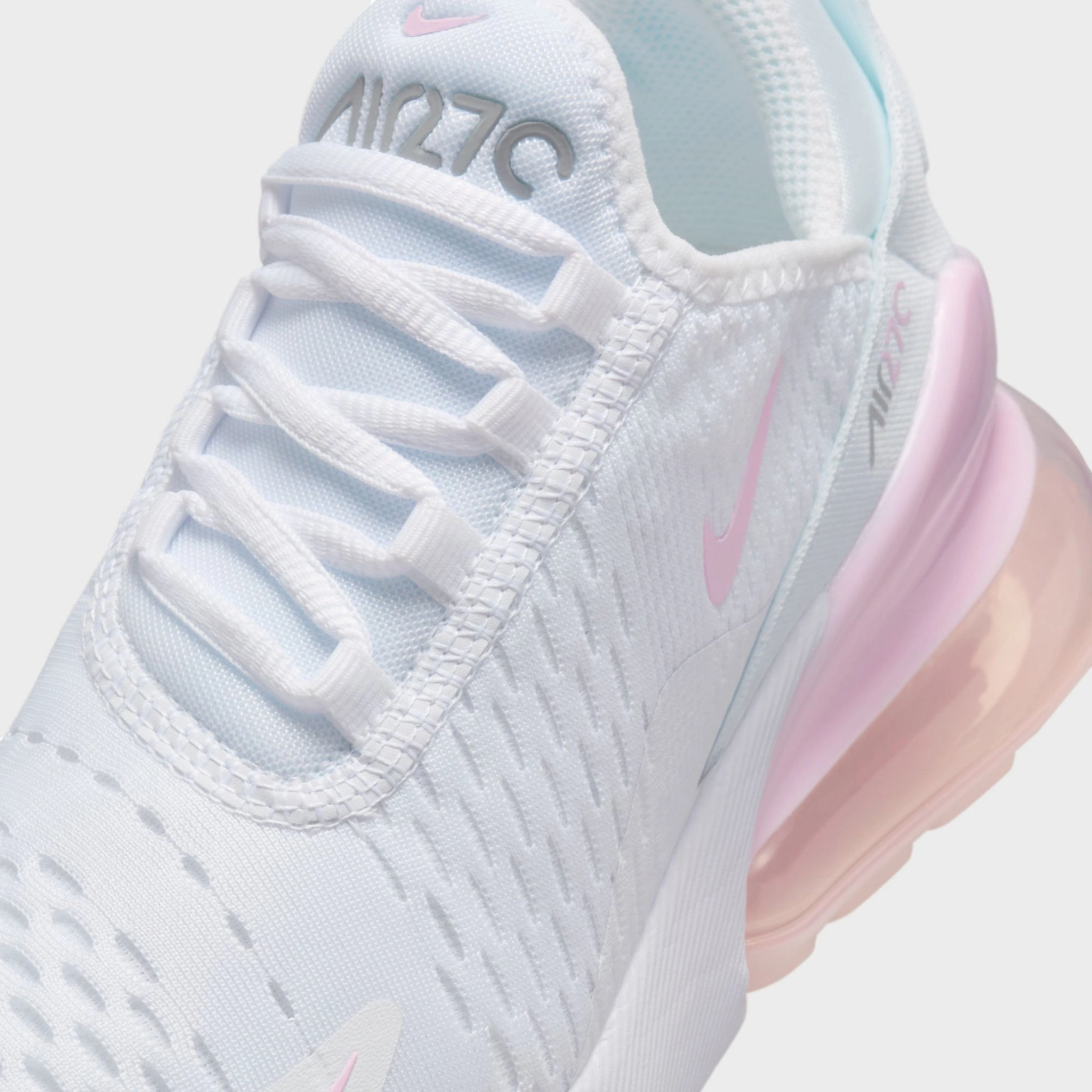 Nike Air Max 270 GS White / Pink Foam - Light Smoke Grey
